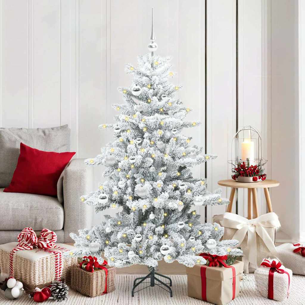 Artificial Foldable Christmas Tree with 150 LED White 150 cm PVC