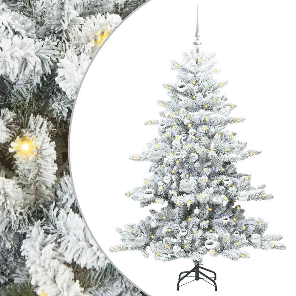 Artificial Foldable Christmas Tree with 150 LED White 150 cm PVC