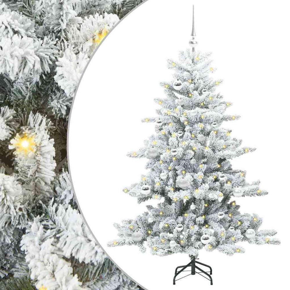 Artificial Foldable Christmas Tree with 150 LED White 150 cm PVC