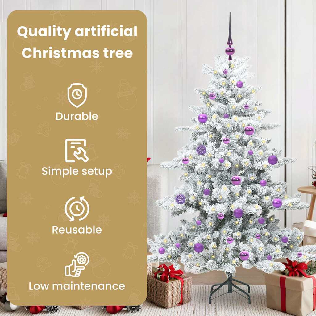Artificial Folding Christmas Tree EVERGREEN HOLLOW, with 150 LED 150 cm.