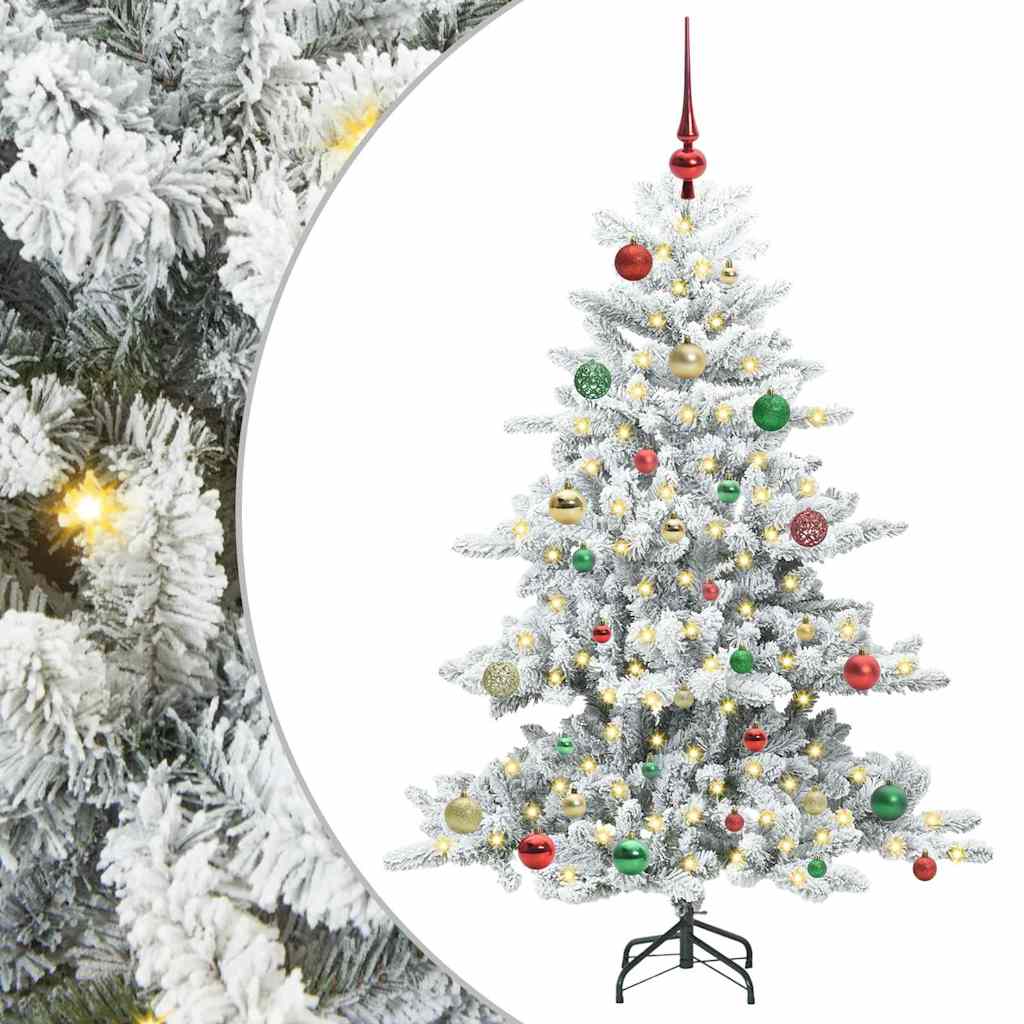 Artificial Foldable Christmas Tree with 150 LED White 150 cm PVC