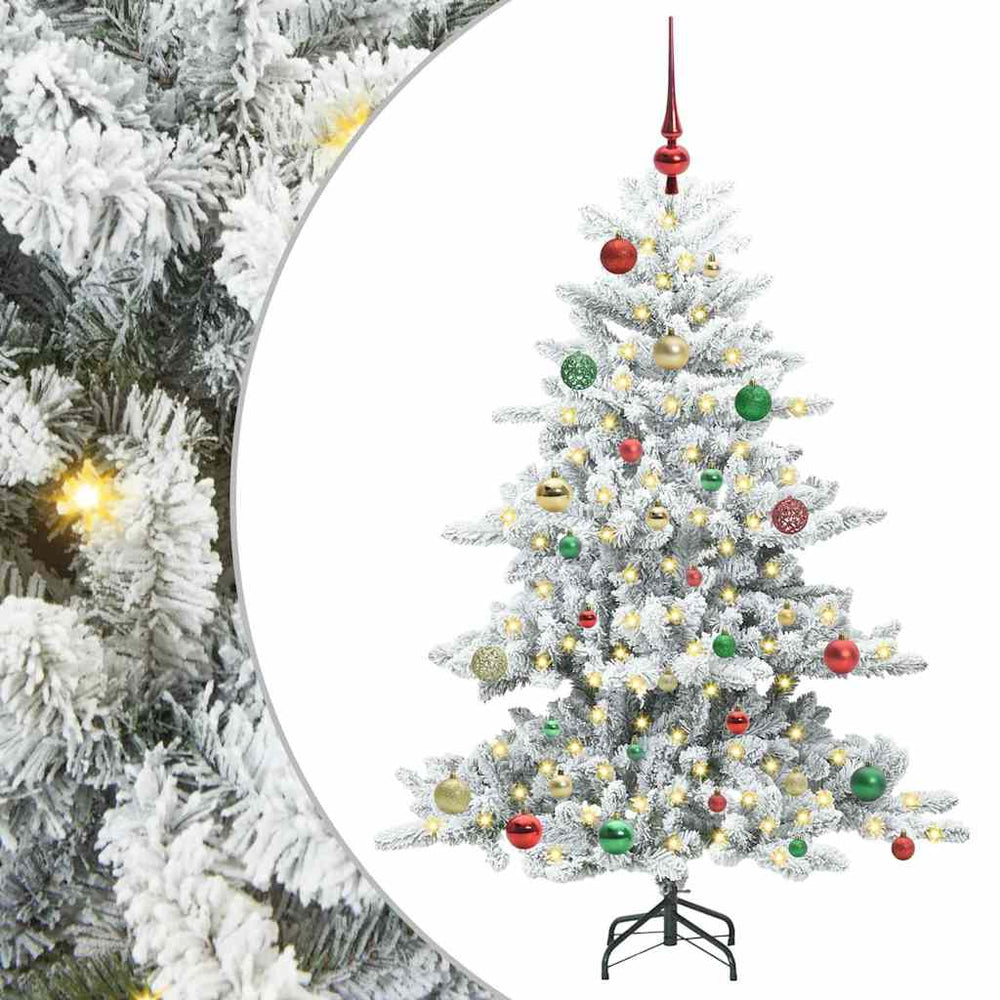 Artificial Foldable Christmas Tree with 150 LED White 150 cm PVC