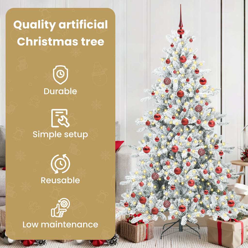 Dirbtinė Sulankstoma Kalėdų Eglutė CRYSTAL PINE, su 300 LED 180 cm.