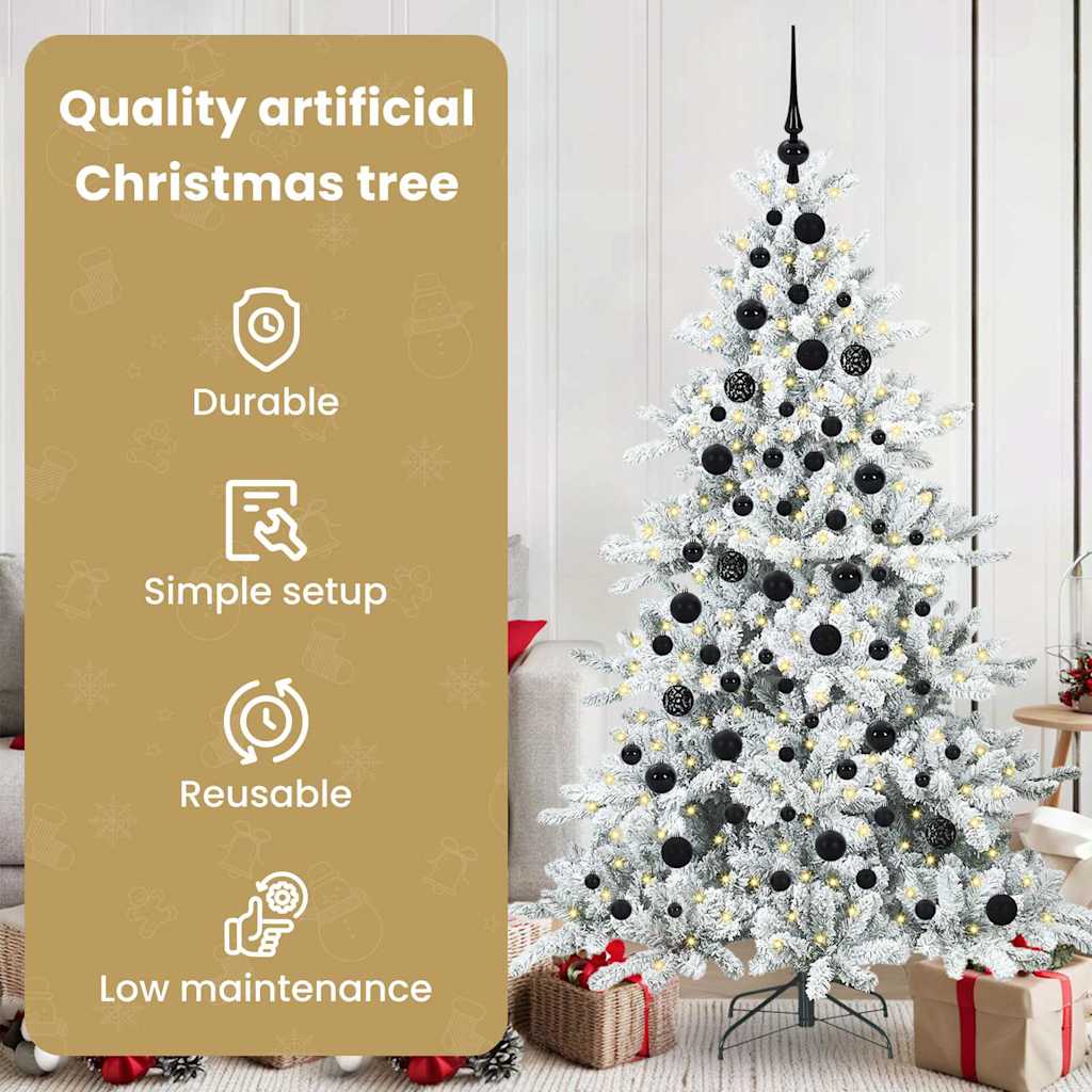 Dirbtinė Sulankstoma Kalėdų Eglutė CRYSTAL PINE, su 300 LED 180 cm.