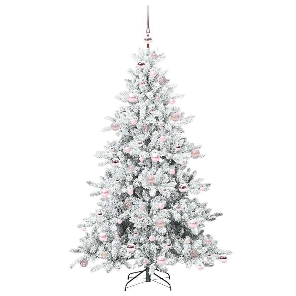 Mākslīgā saliekamā Ziemassvētku egle CRYSTAL PINE, ar 300 LED, 180 cm.