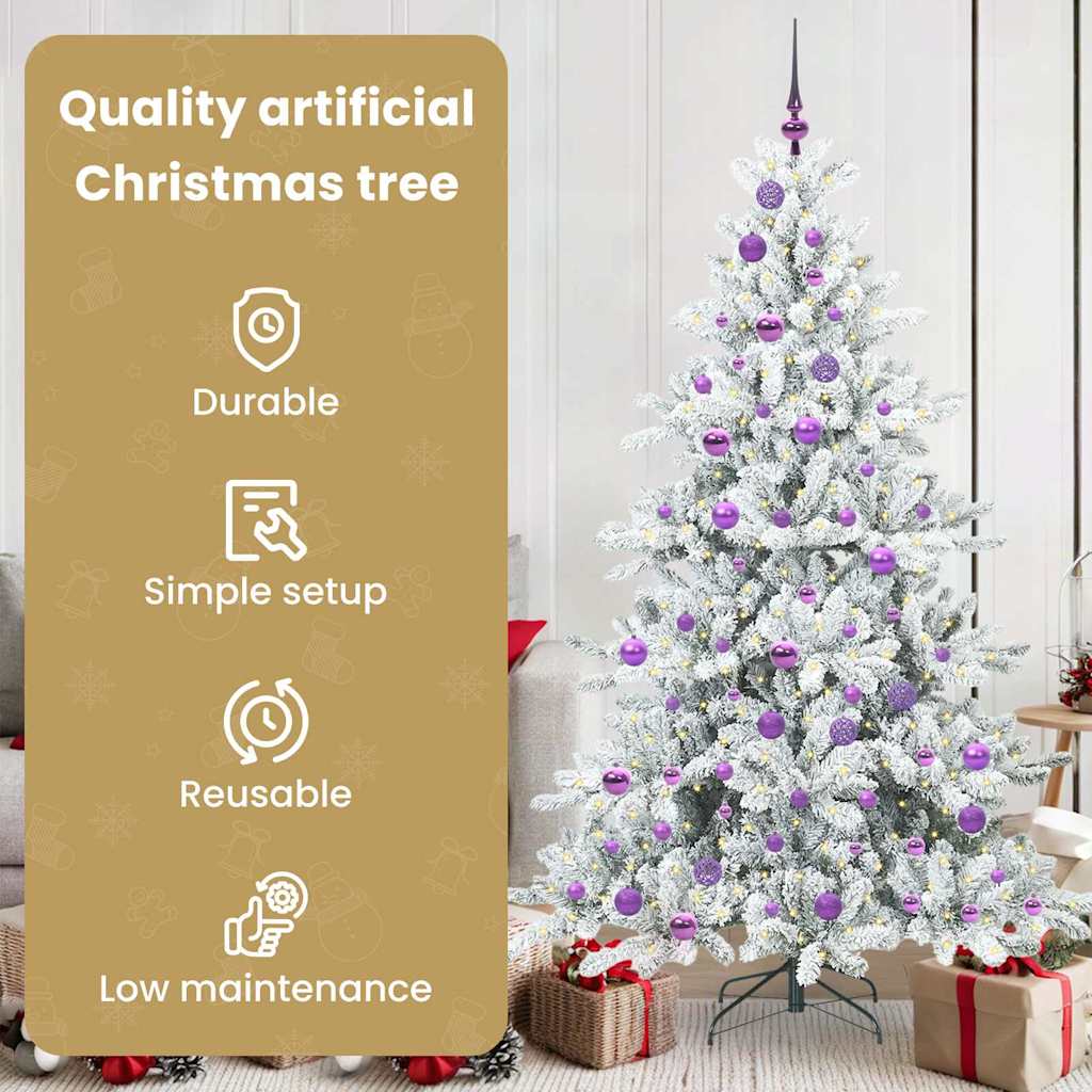 Dirbtinė Sulankstoma Kalėdų Eglutė CRYSTAL PINE, su 300 LED 180 cm.