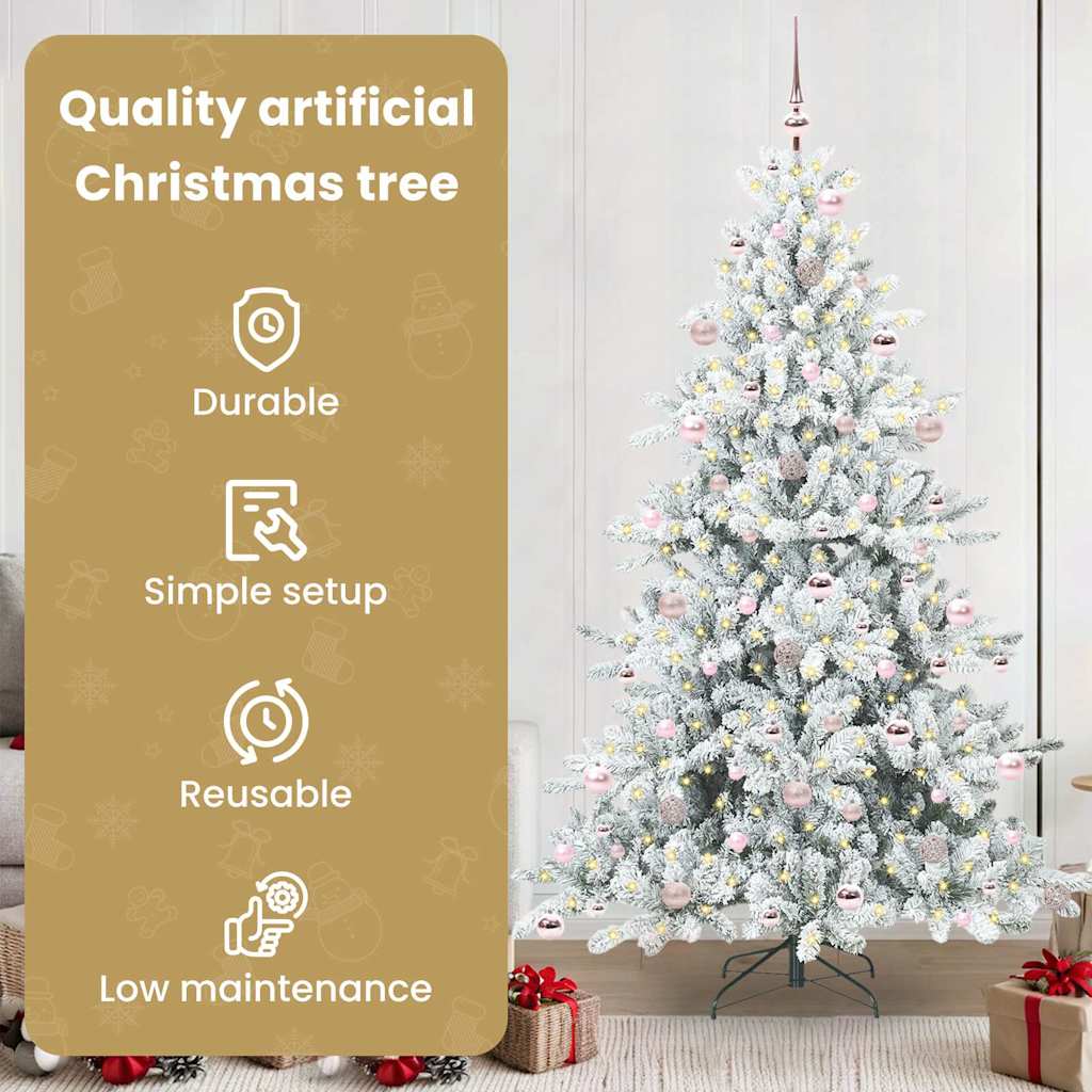 Mākslīgā saliekamā Ziemassvētku eglīte BLOOM HORIZON, ar 300 LED 210 cm.