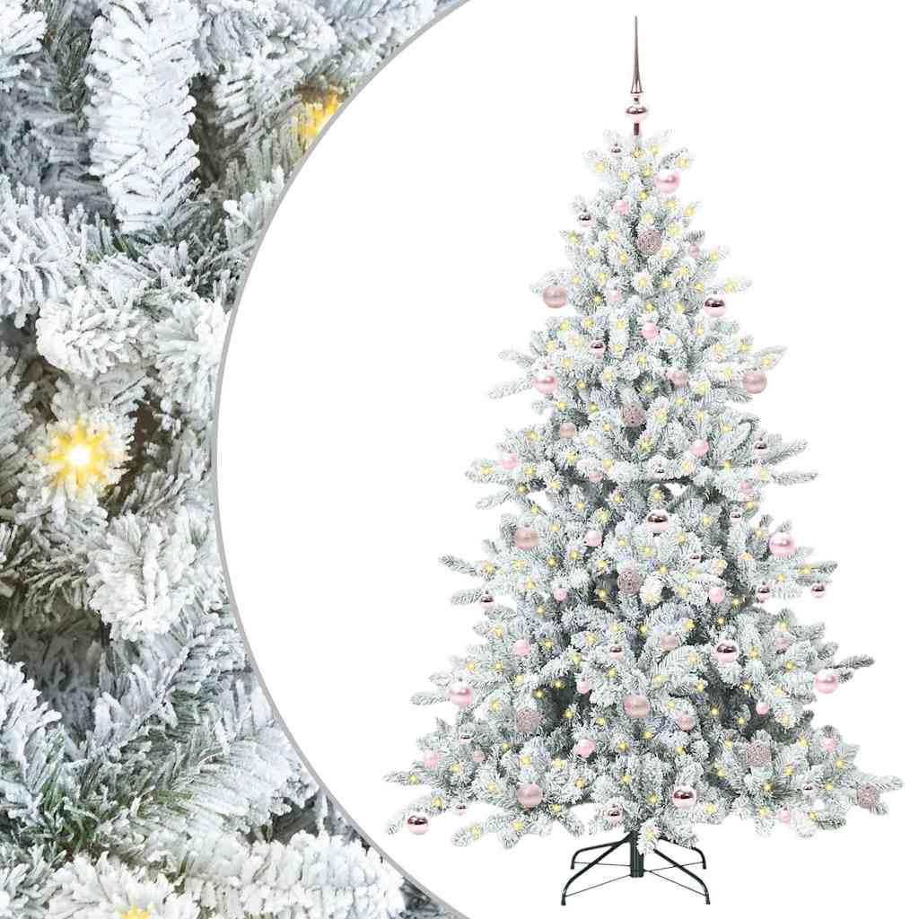 Mākslīgā saliekamā Ziemassvētku eglīte BLOOM HORIZON, ar 300 LED 210 cm.
