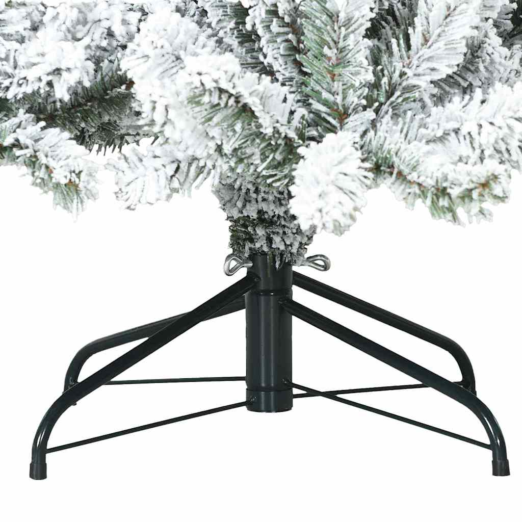Dirbtinė Sulankstoma Kalėdų Eglutė Balta 240 cm PVC ir Plienas