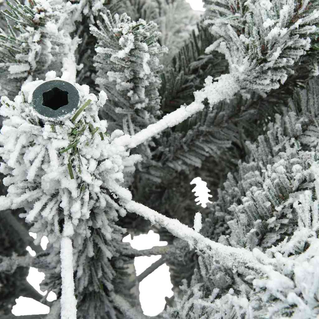 Dirbtinė Sulankstoma Kalėdų Eglutė Balta 240 cm PVC ir Plienas