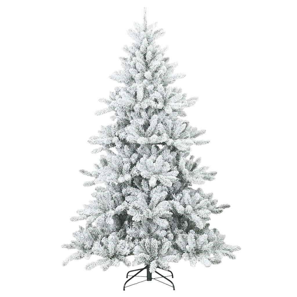 Dirbtinė Sulankstoma Kalėdų Eglutė Balta 240 cm PVC ir Plienas