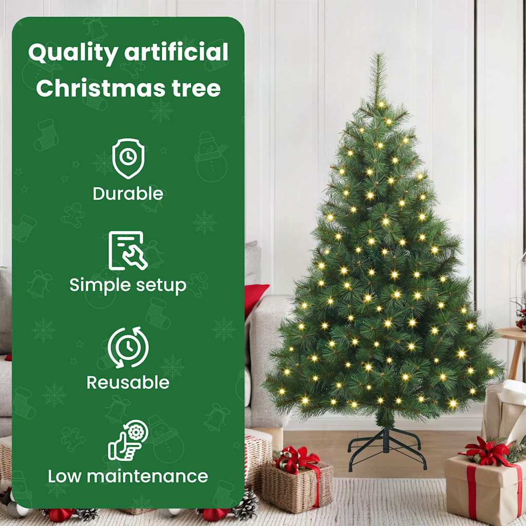Dirbtinė Kalėdų eglutė BLOOM SNOW, su 150 LED Žalia 120 cm.  ir