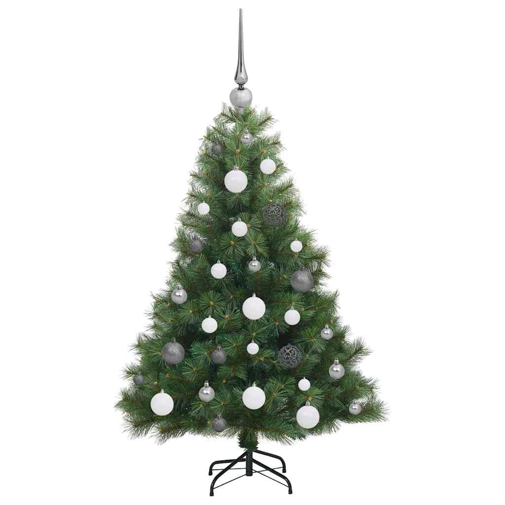 Mākslīgā Ziemassvētku eglīte ar 150 LED lampiņām zaļa 120 cm PE un PVC