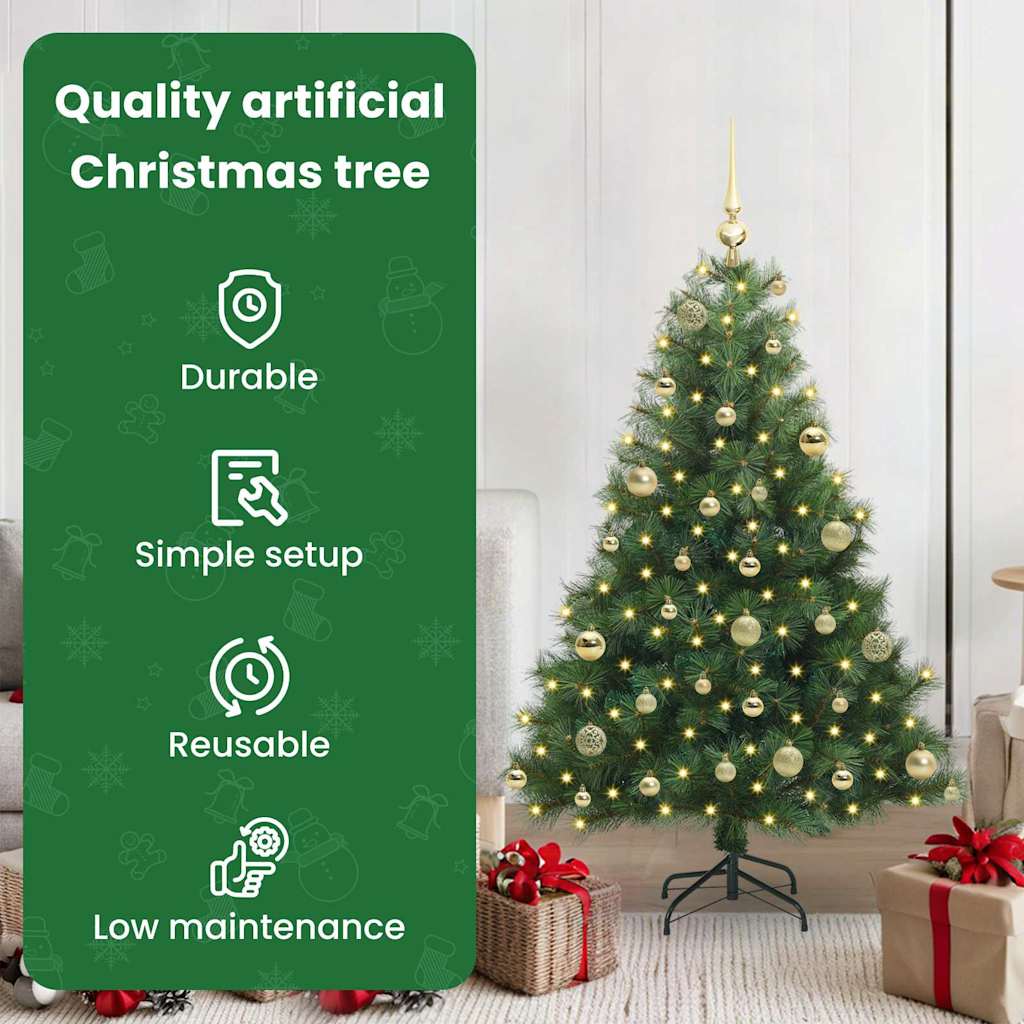 Mākslīgā Ziemassvētku eglīte PINE NORDIC, ar 150 LED, zaļa, 120 cm. un