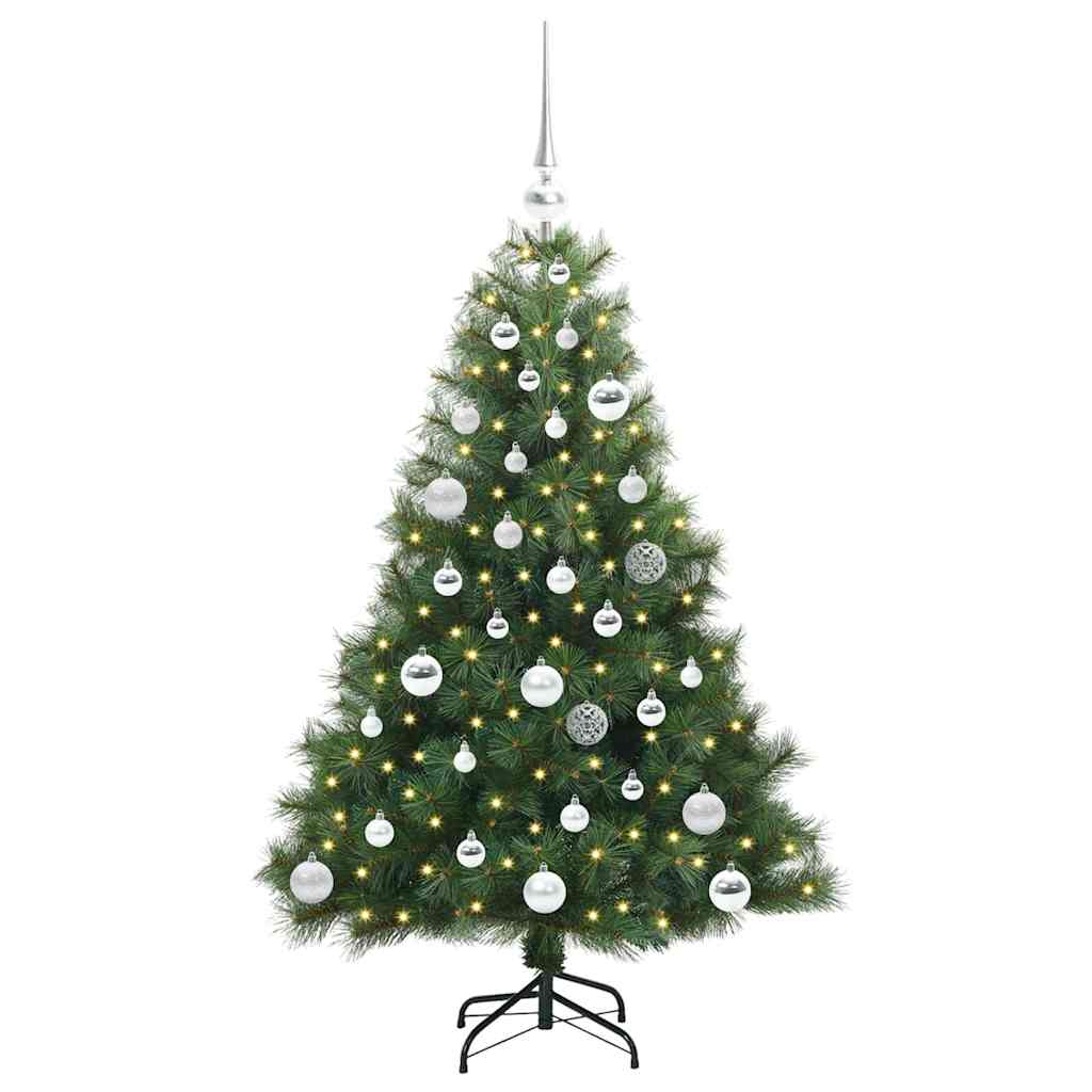 Dirbtinė Kalėdų eglutė su 150 LED Žalia 120 cm PE ir PVC