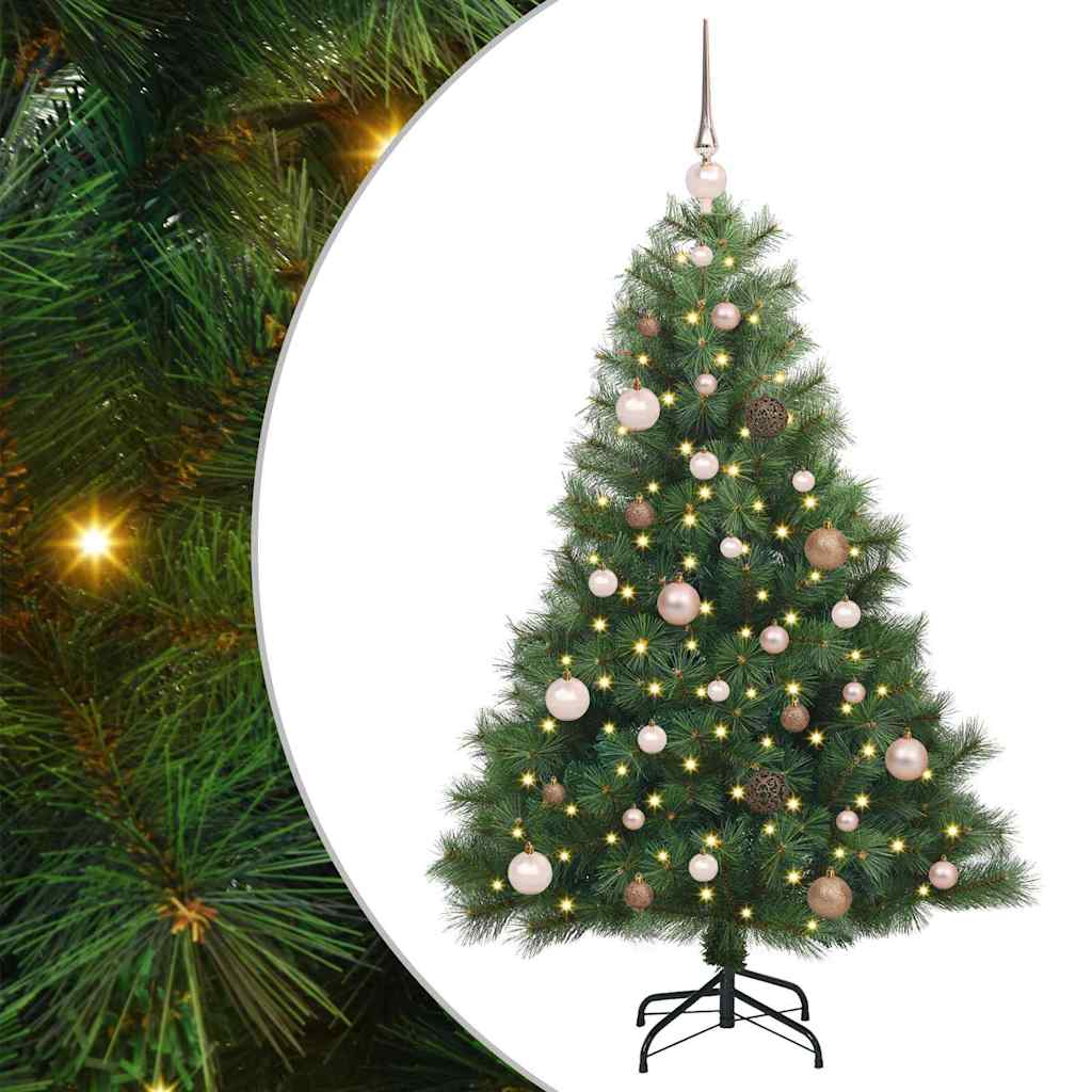 Dirbtinė Kalėdų eglutė su 150 LED Žalia 150 cm PE ir PVC