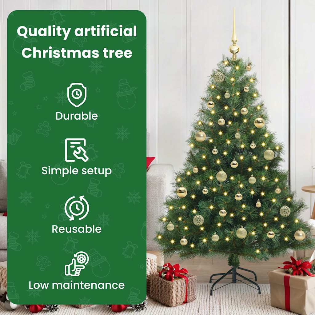 Mākslīgā Ziemassvētku eglīte BLOOM VALE, ar 150 LED Zaļa 150 cm. un