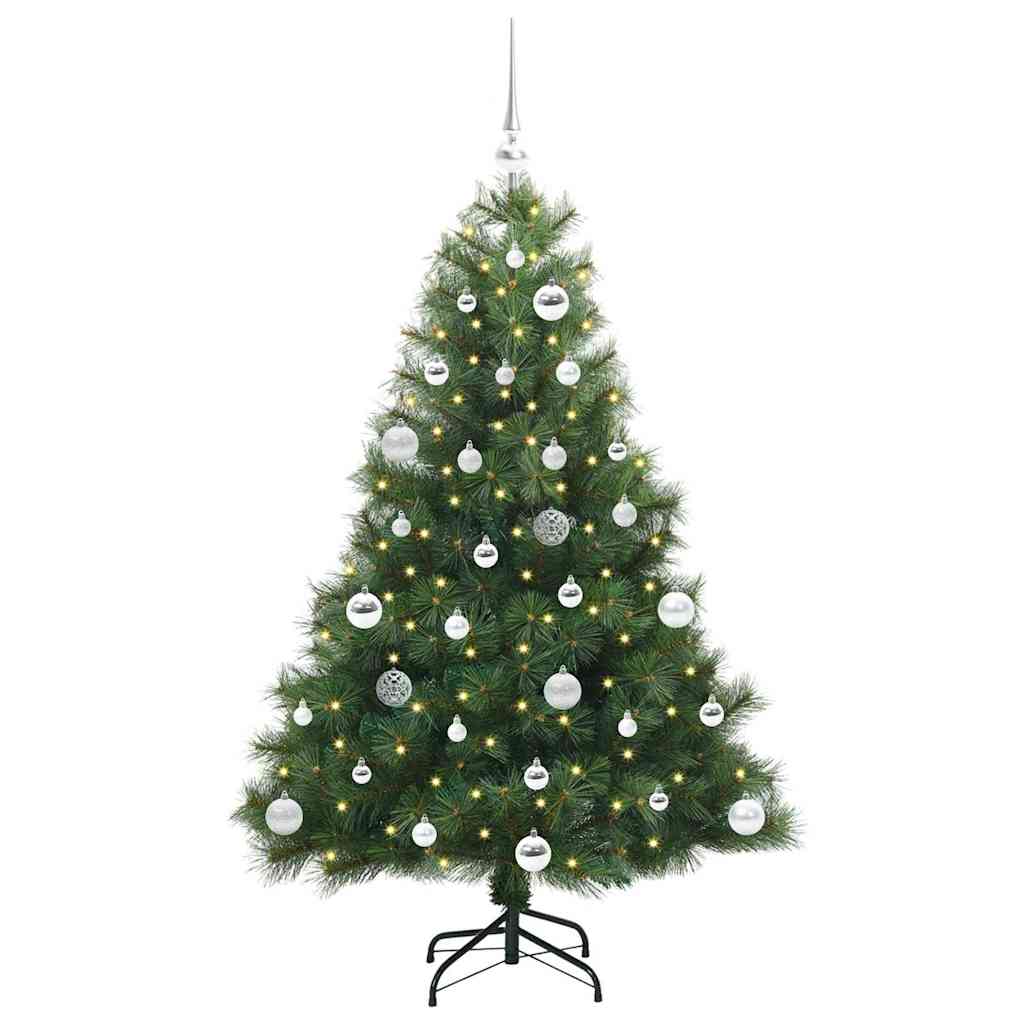 Dirbtinė Kalėdų eglutė su 150 LED Žalia 150 cm PE ir PVC