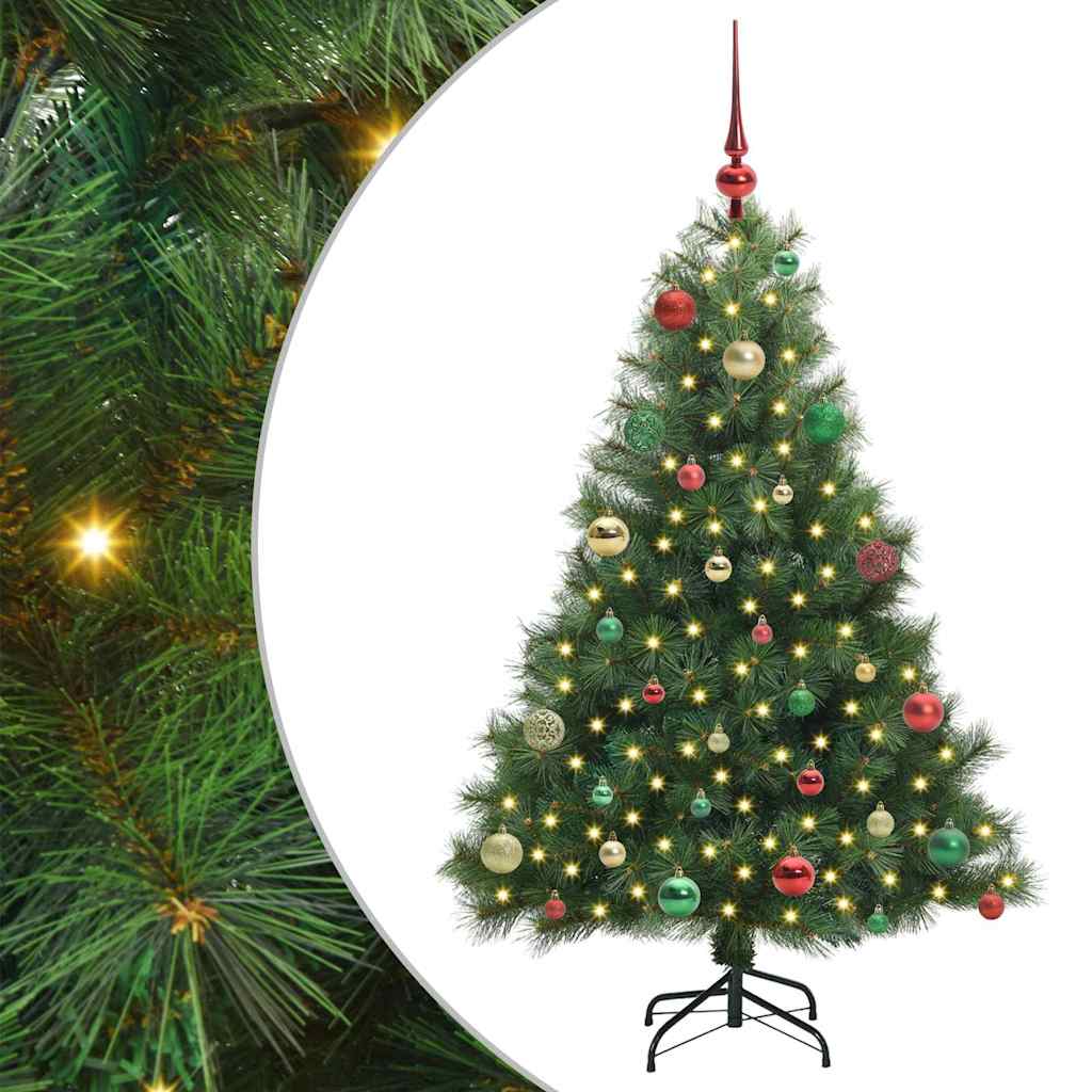Dirbtinė Kalėdų eglutė su 150 LED Žalia 150 cm PE ir PVC