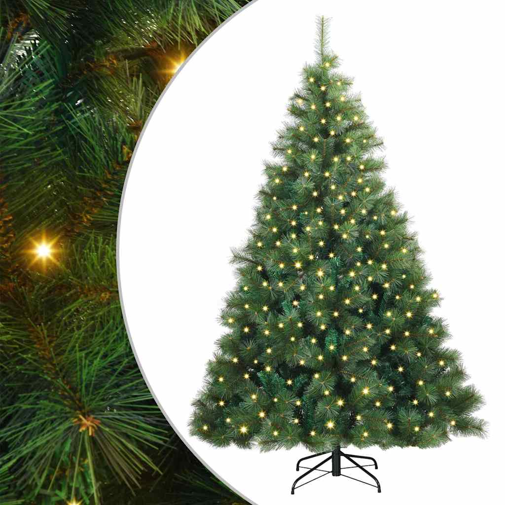 Dirbtinė Kalėdų eglutė su 300 LED Žalia 180 cm PE ir PVC