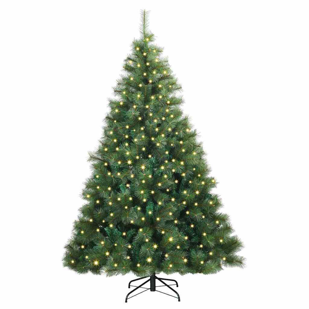 Dirbtinė Kalėdų eglutė su 300 LED Žalia 180 cm PE ir PVC