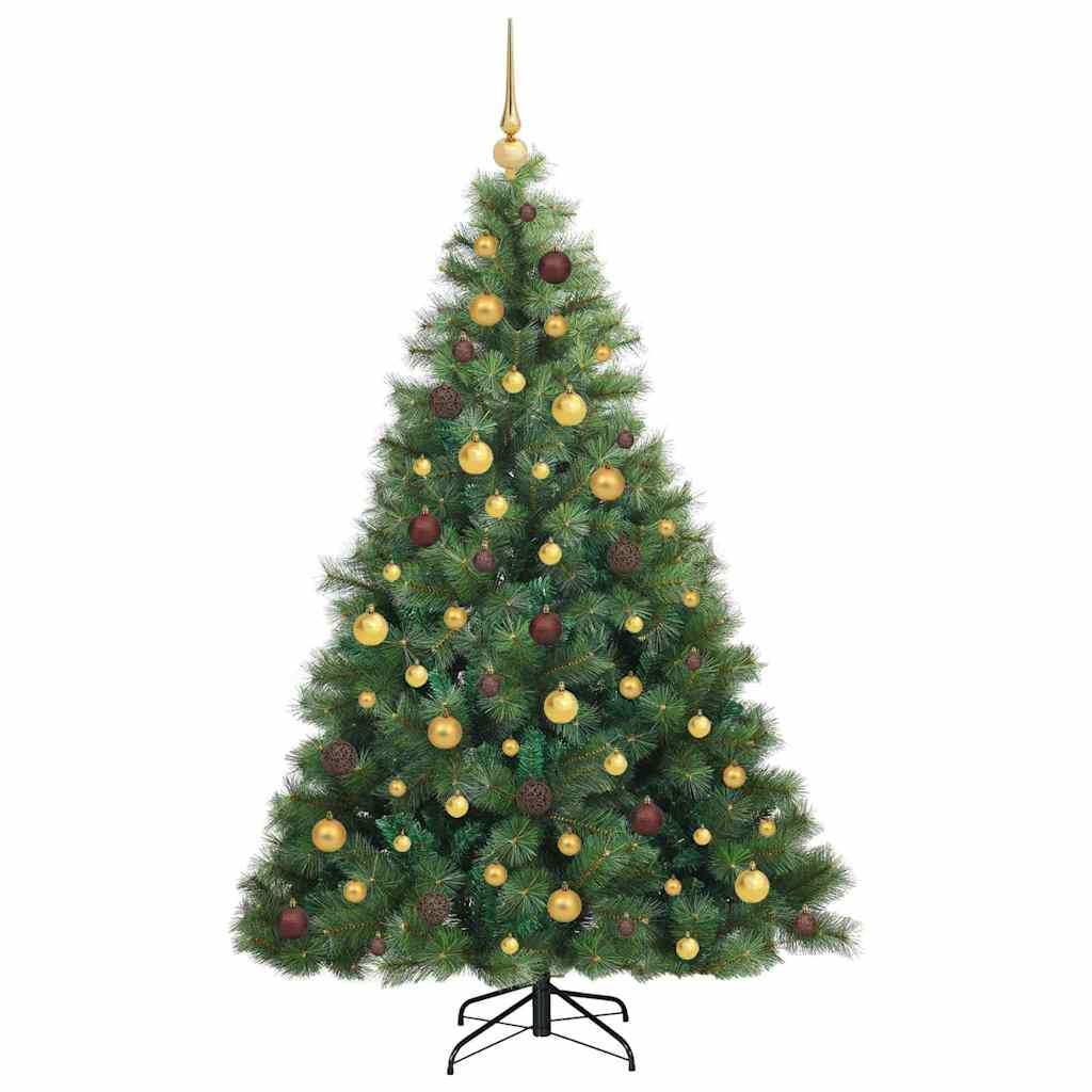 Dirbtinė Kalėdų eglutė su 300 LED Žalia 180 cm PE ir PVC