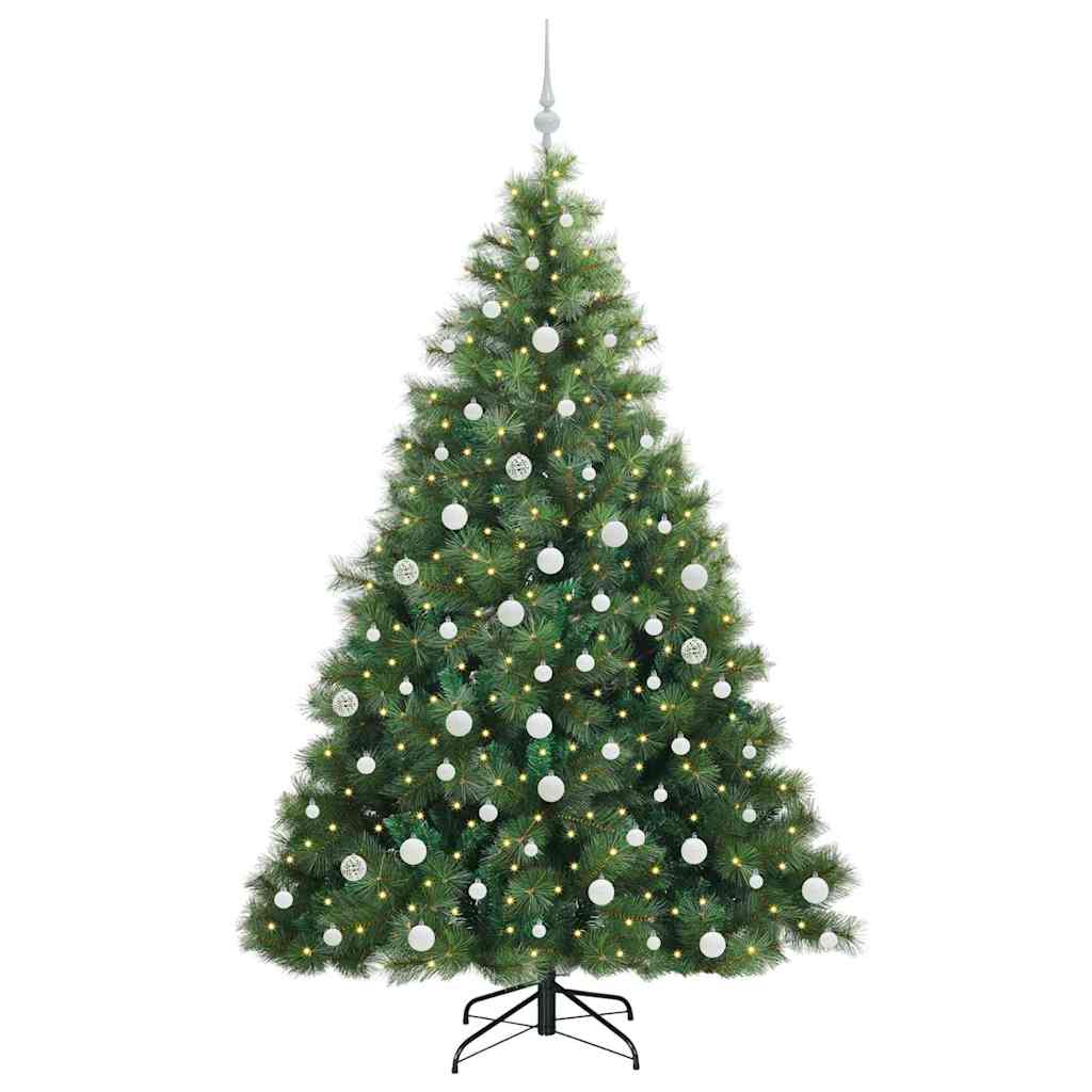 Dirbtinė Kalėdų eglutė su 300 LED Žalia 180 cm PE ir PVC