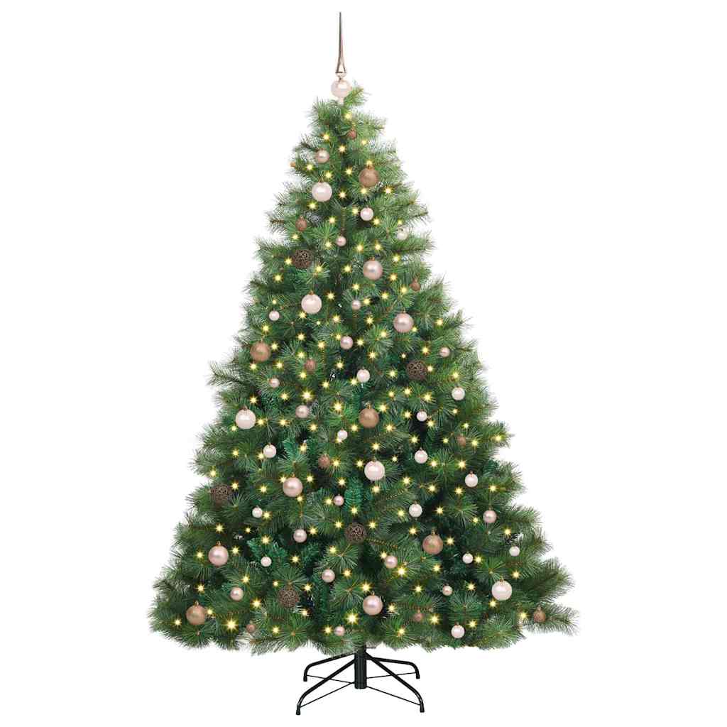 Dirbtinė Kalėdų eglutė su 300 LED Žalia 210 cm PE ir PVC