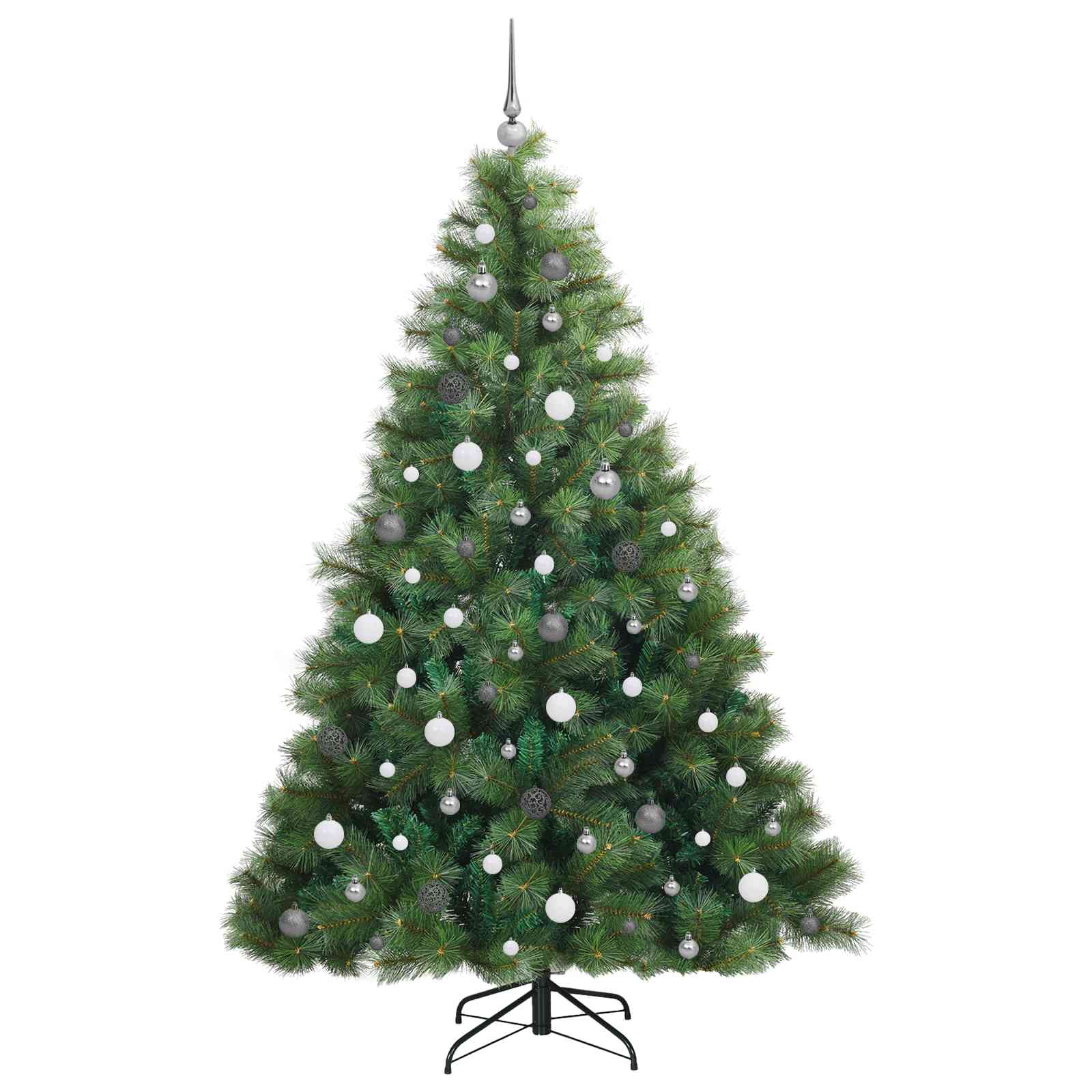 Dirbtinė Kalėdų eglutė su 300 LED Žalia 210 cm PE ir PVC