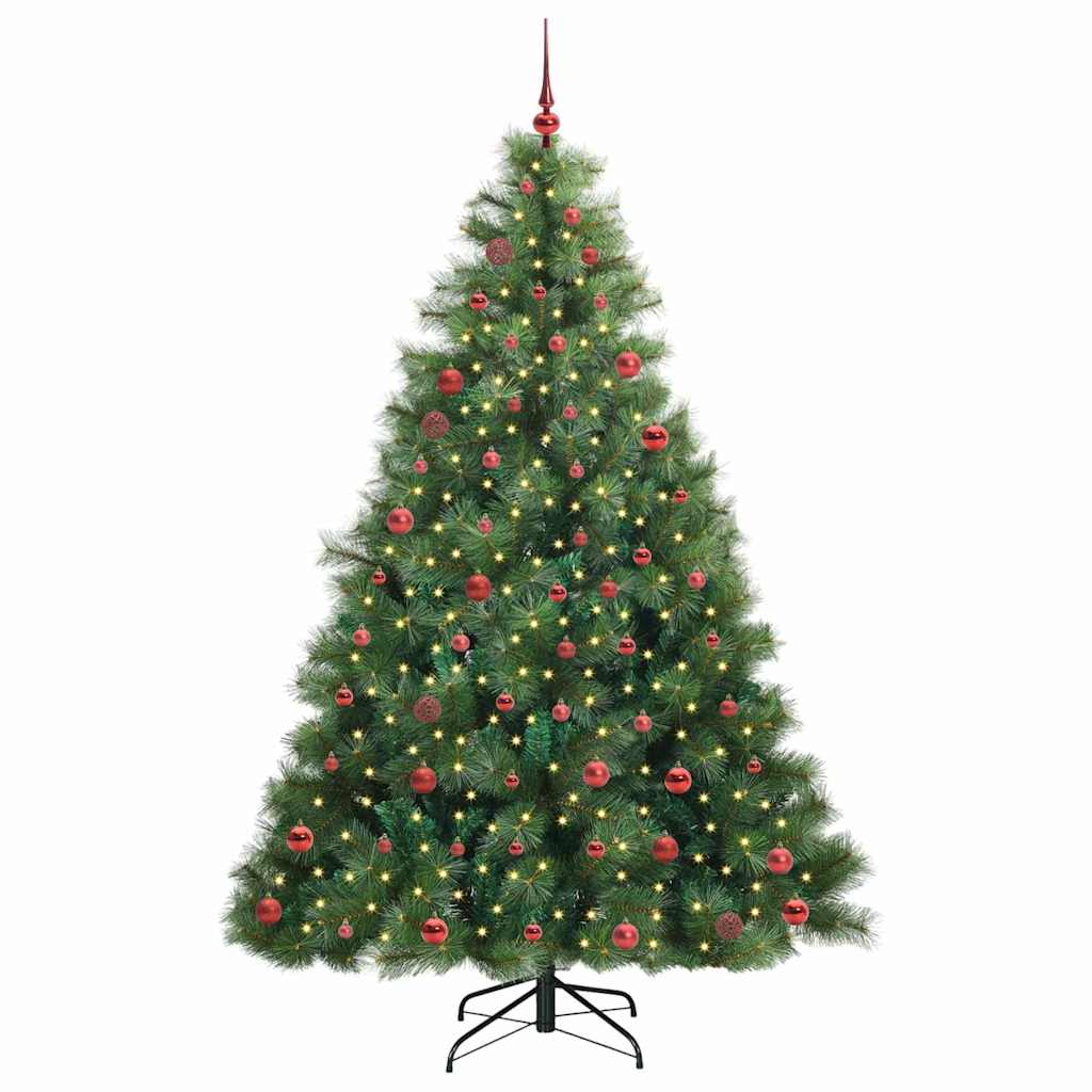 Dirbtinė Kalėdų eglutė su 300 LED Žalia 210 cm PE ir PVC
