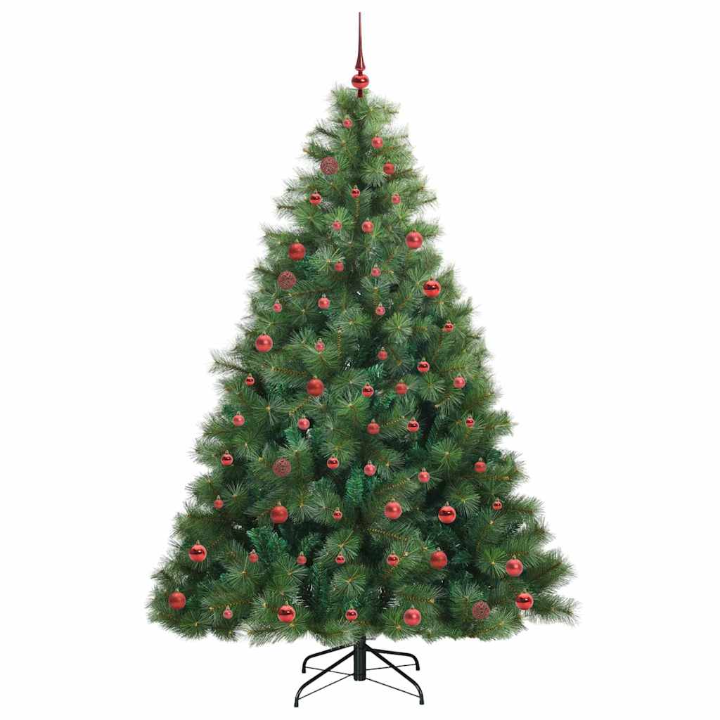 Dirbtinė Kalėdų eglutė su 300 LED Žalia 210 cm PE ir PVC