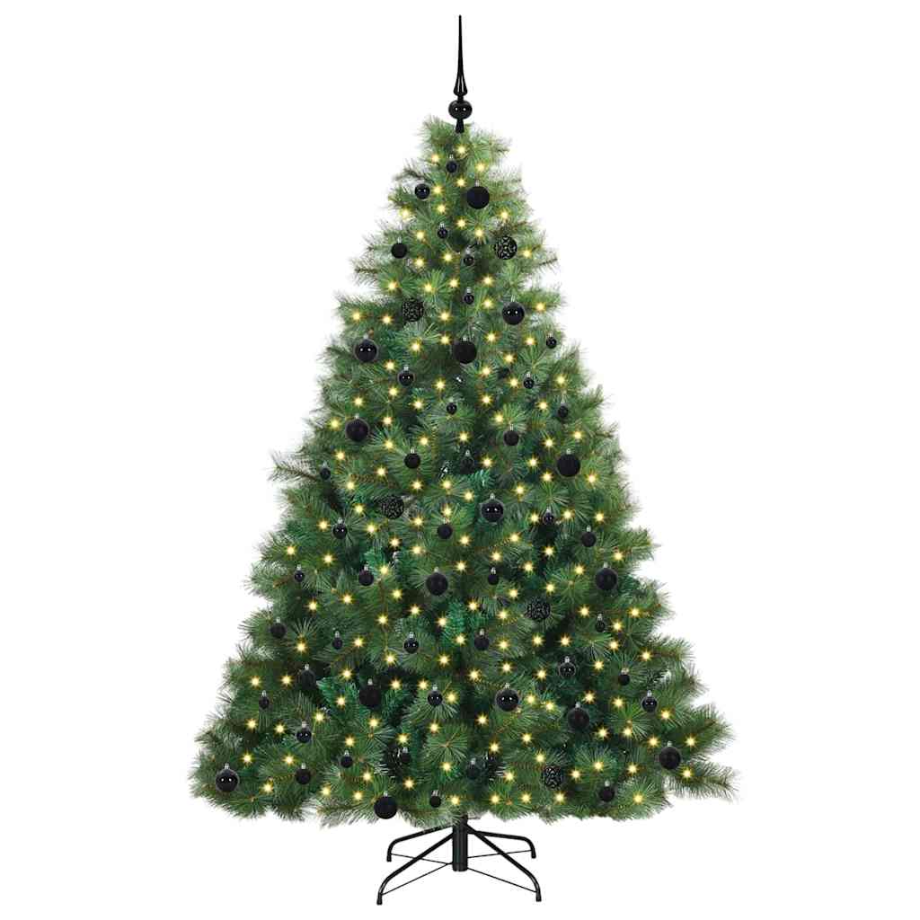 Dirbtinė Kalėdų eglutė su 300 LED Žalia 210 cm PE ir PVC