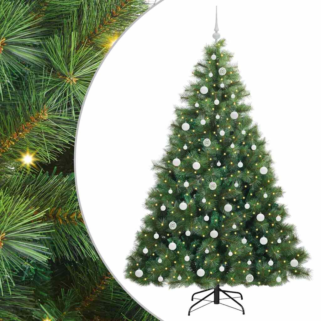Dirbtinė Kalėdų eglutė su 300 LED Žalia 210 cm PE ir PVC