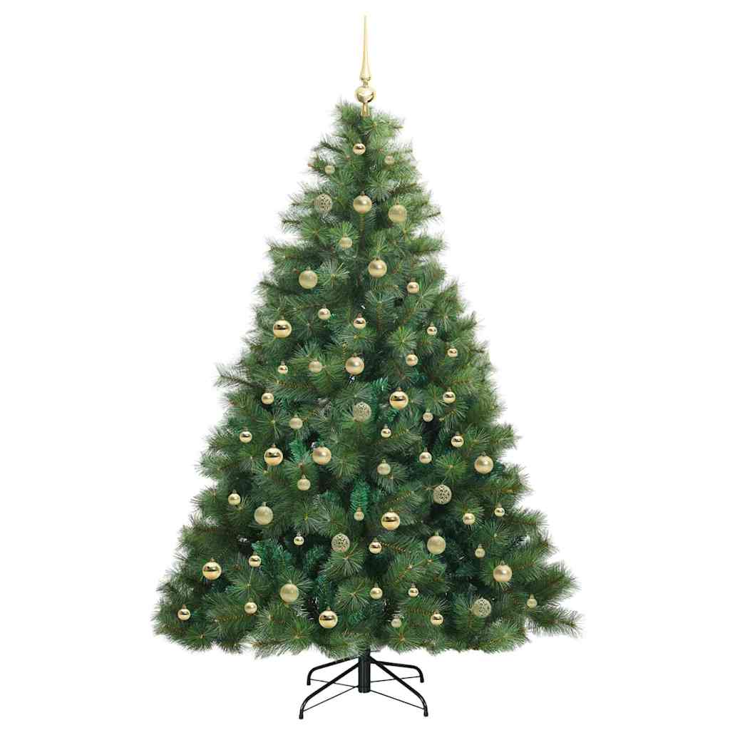 Dirbtinė Kalėdų eglutė su 300 LED Žalia 210 cm PE ir PVC
