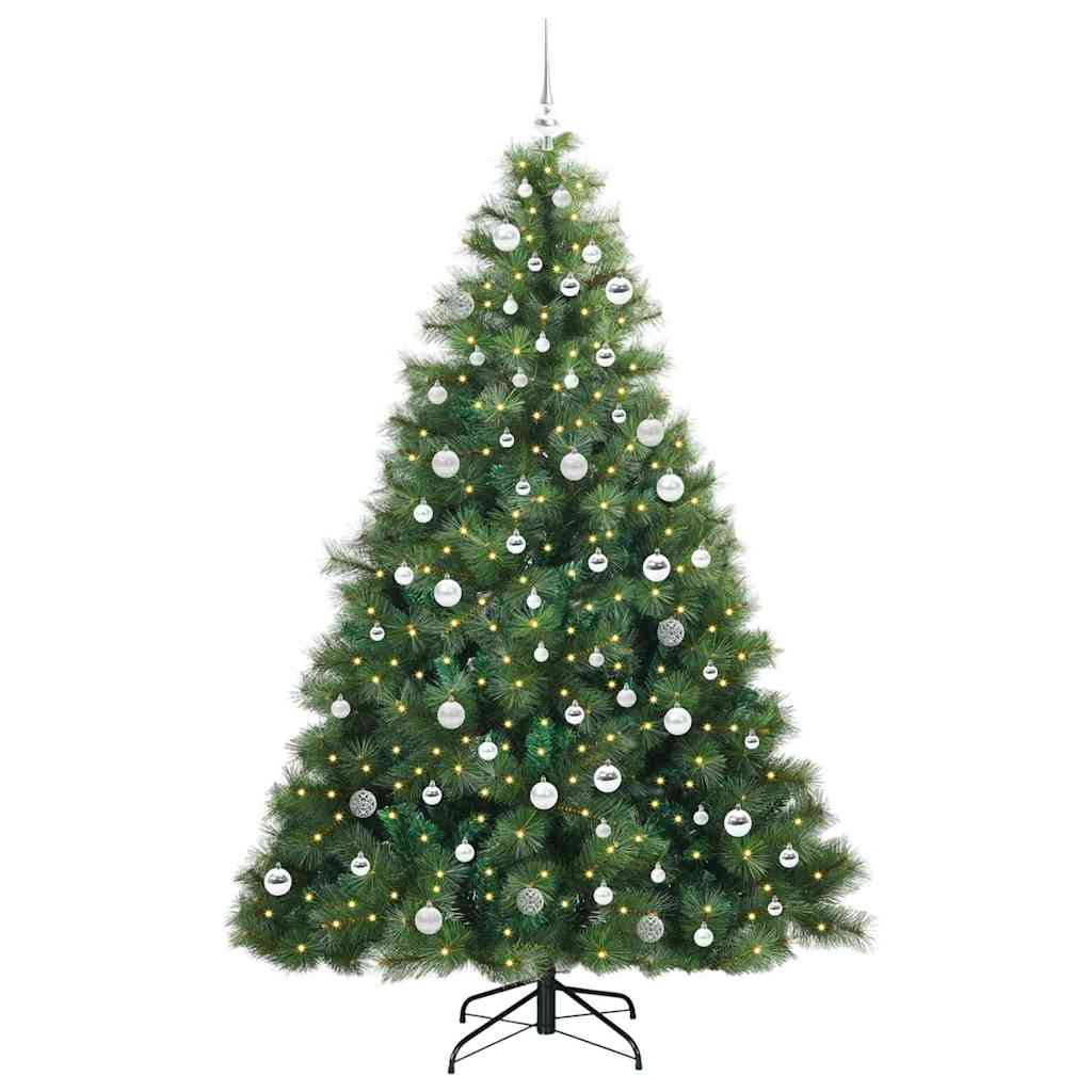 Dirbtinė Kalėdų eglutė su 300 LED Žalia 210 cm PE ir PVC