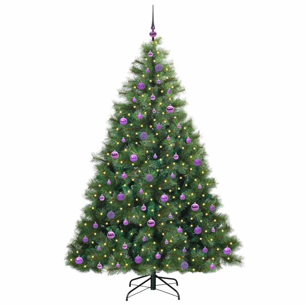 Dirbtinė Kalėdų eglutė su 300 LED Žalia 210 cm PE ir PVC