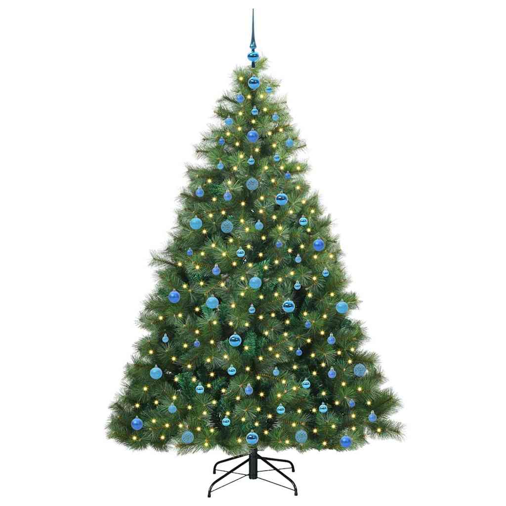 Dirbtinė Kalėdų eglutė su 300 LED Žalia 210 cm PE ir PVC