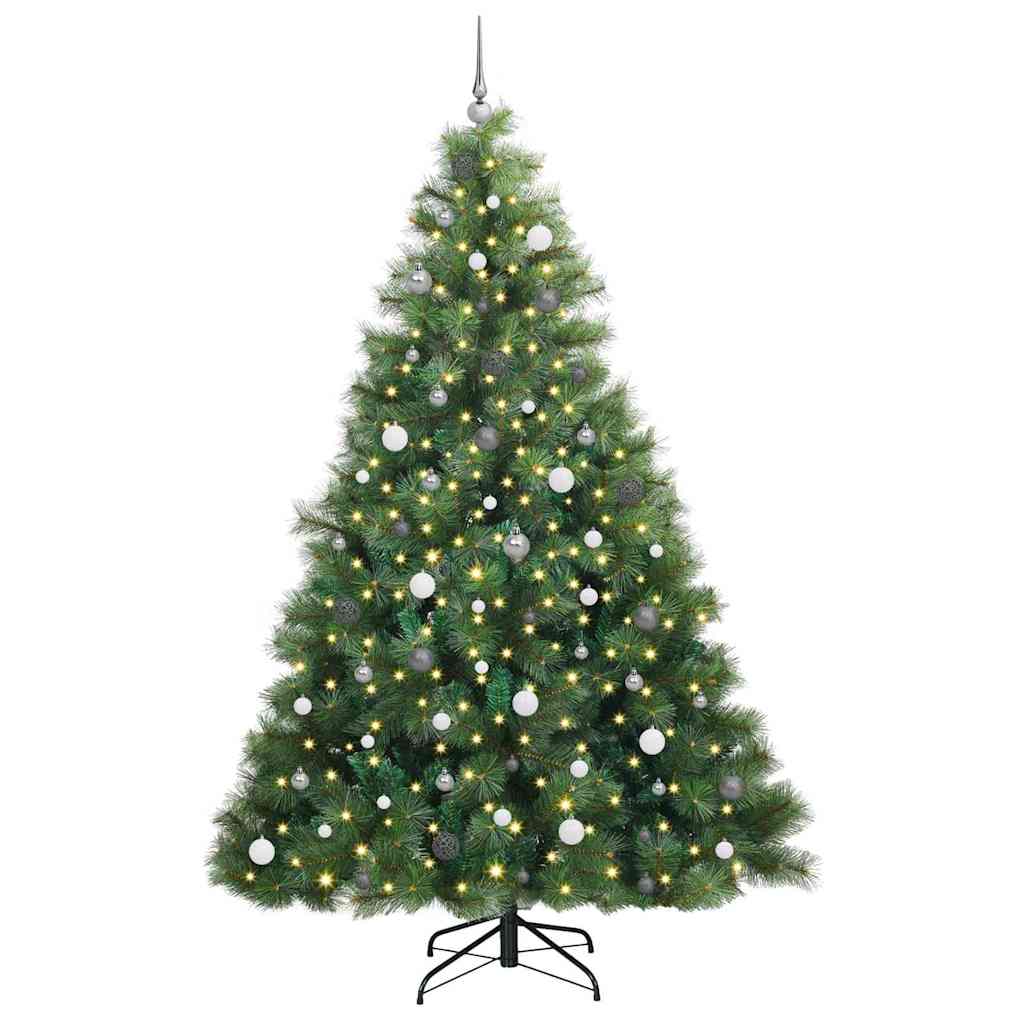 Dirbtinė Kalėdų eglutė su 300 LED Žalia 240 cm PE ir PVC