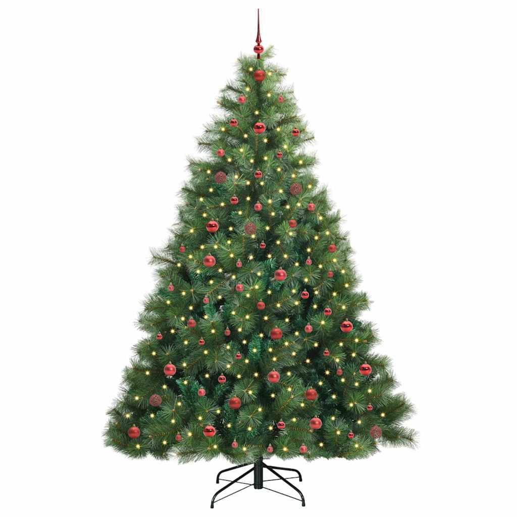 Dirbtinė Kalėdų eglutė su 300 LED Žalia 240 cm PE ir PVC