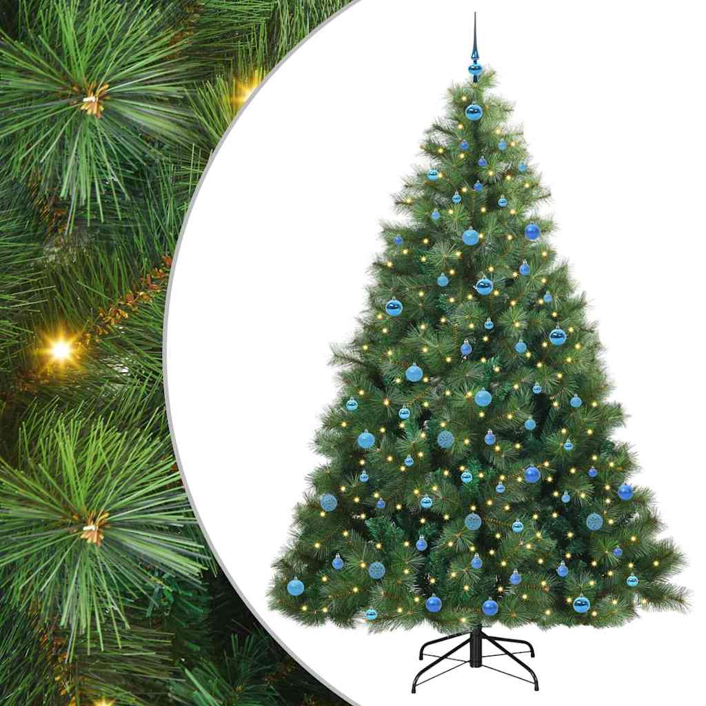 Dirbtinė Kalėdų eglutė su 300 LED Žalia 240 cm PE ir PVC