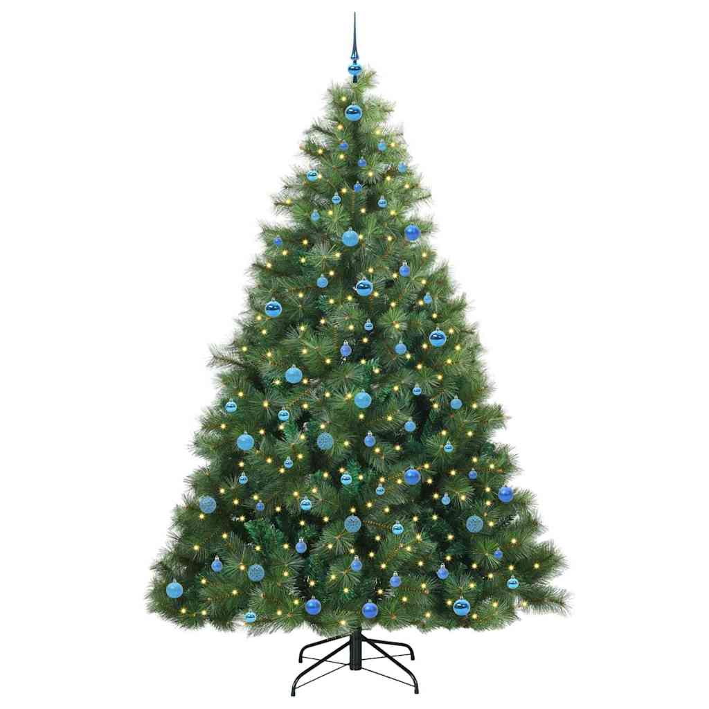 Dirbtinė Kalėdų eglutė su 300 LED Žalia 240 cm PE ir PVC