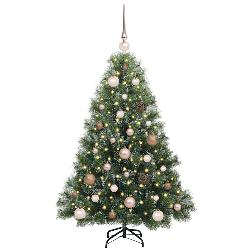 Dirbtinė Kalėdų eglutė su 150 LED Žalia 120 cm PE ir PVC