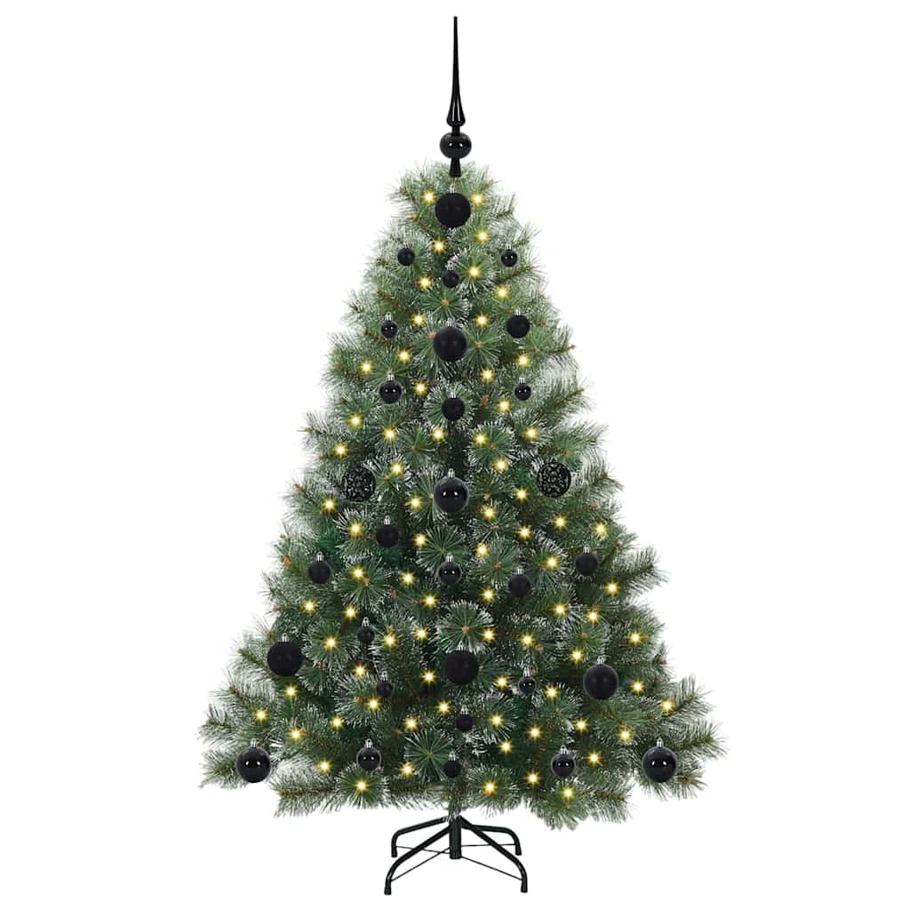 Dirbtinė Kalėdų eglutė su 150 LED Žalia 120 cm PE ir PVC
