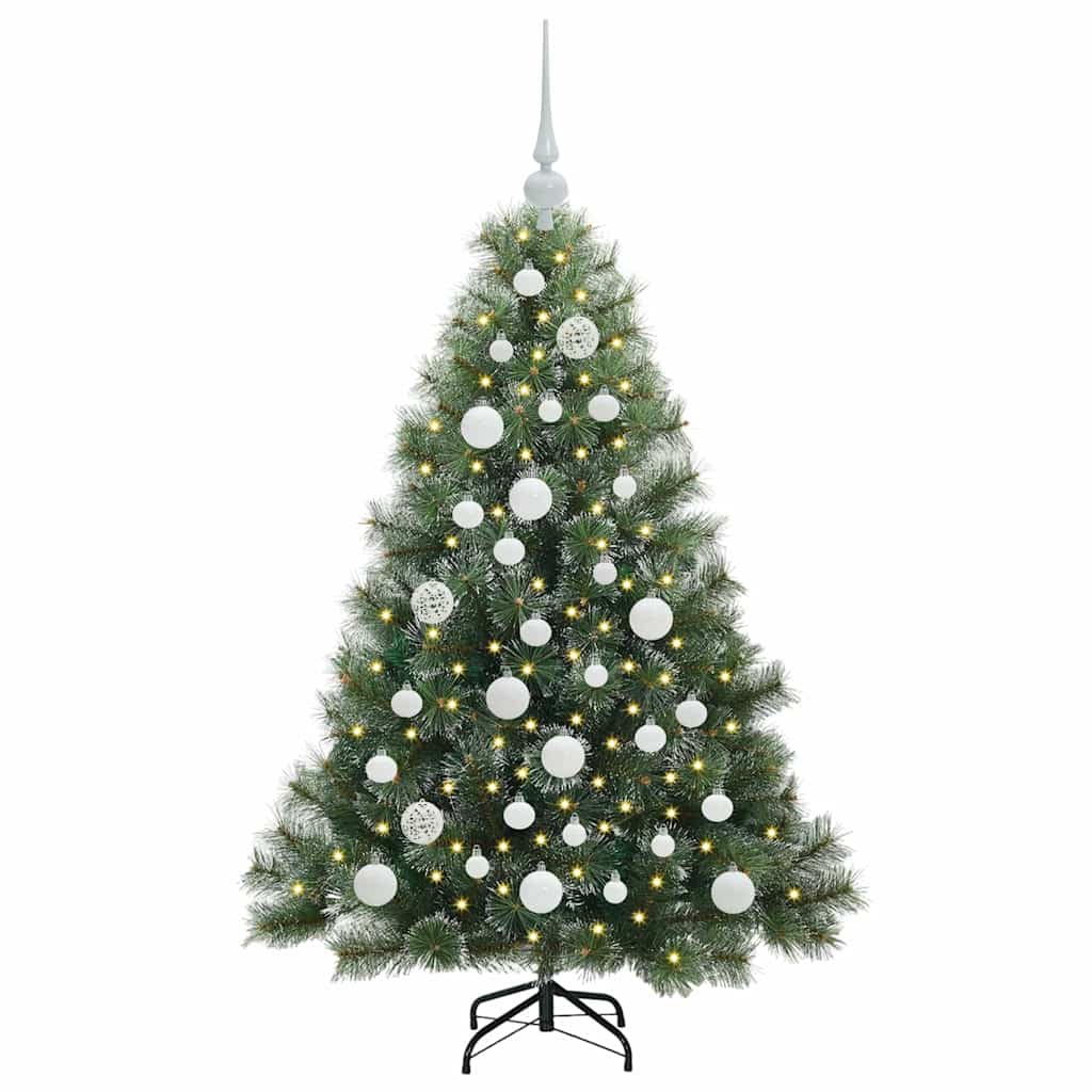 Dirbtinė Kalėdų eglutė su 150 LED Žalia 120 cm PE ir PVC