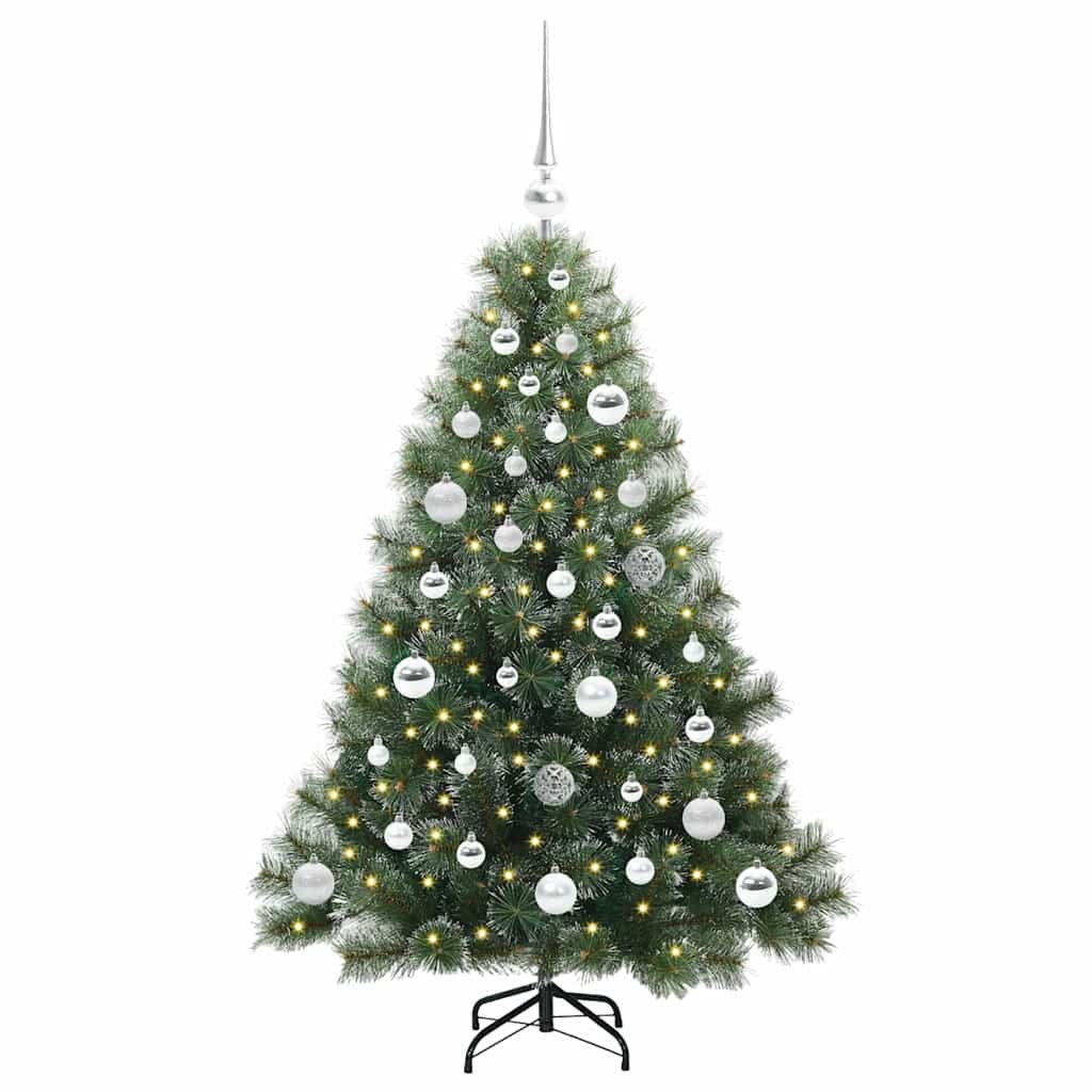 Dirbtinė Kalėdų eglutė su 150 LED Žalia 120 cm PE ir PVC