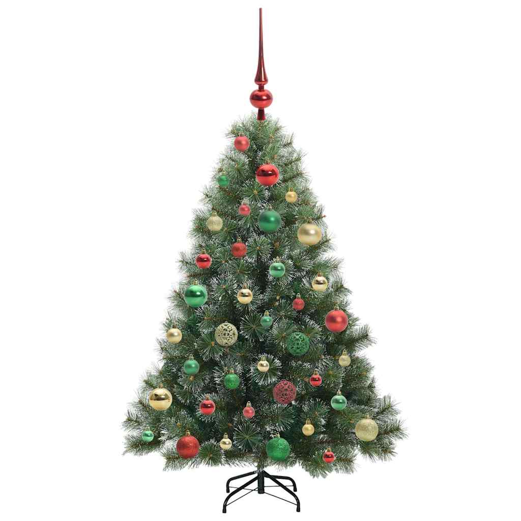 Dirbtinė Kalėdų eglutė su 150 LED Žalia 120 cm PE ir PVC