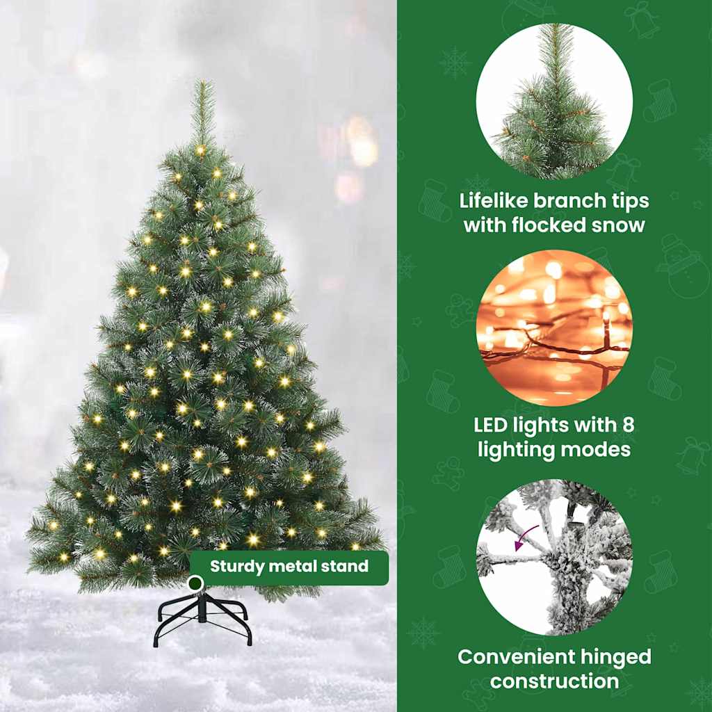 Dirbtinė Kalėdų eglutė AURORA POLAR, su 150 LED Žalia 150 cm.  ir