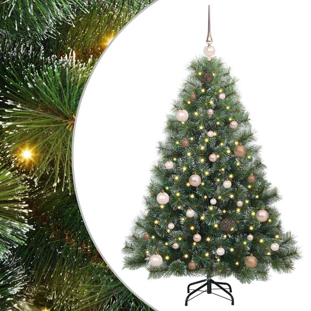 Dirbtinė Kalėdų eglutė su 150 LED Žalia 150 cm PE ir PVC
