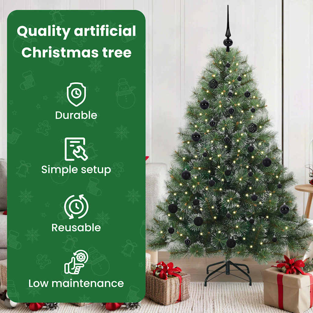 Dirbtinė Kalėdų eglutė AURORA SHINE, su 150 LED Žalia 150 cm.  ir