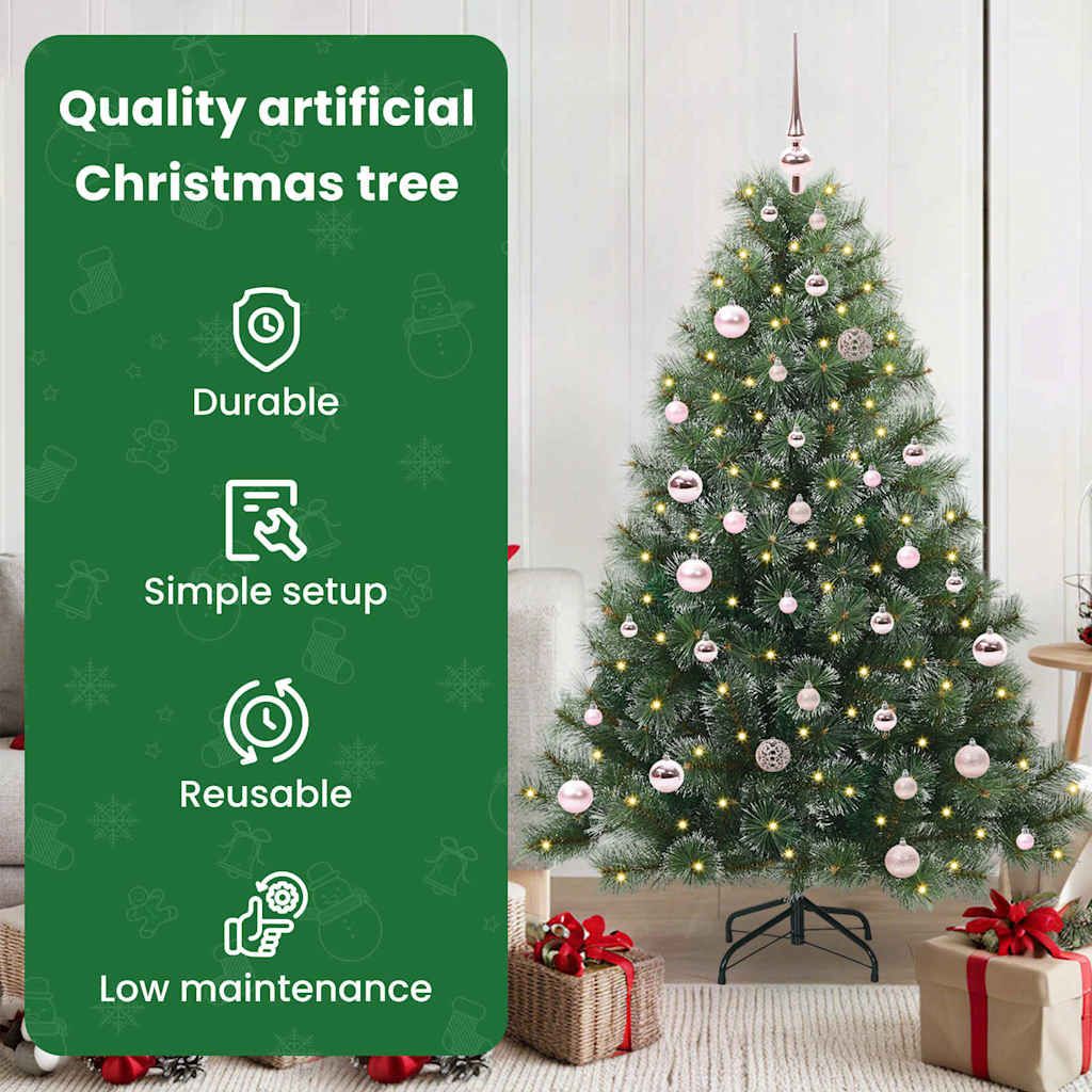 Dirbtinė Kalėdų eglutė AURORA SHINE, su 150 LED Žalia 150 cm.  ir